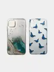 Чехол для iPhone 7+/8+ бабочки, мраморный 7 plus плюс 8 plus плюс