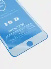 Белый защитное стеклянное стекло на весь экран iphone 7+ iphone 8+ (черное / белое) 10д