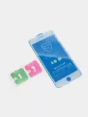Белый защитное стеклянное стекло на весь экран iphone 7+ iphone 8+ (черное / белое) 10д