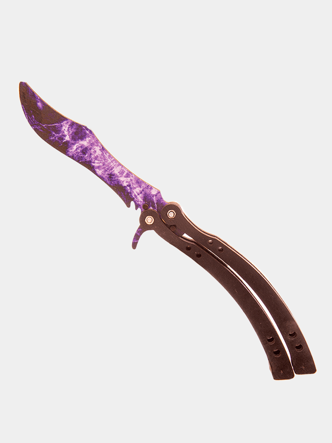 Нож бабочка "Волны. Сапфир", деревянный, по мотивам игры Кс Го купить по  цене 290 ₽ в интернет-магазине KazanExpress