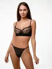 Черный нижнее белье Underwear Beauty