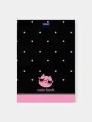 Блокнот А5 (146х205 мм) 50 л., склейка, ламинир. бумага, в точку,  Premium, CATs