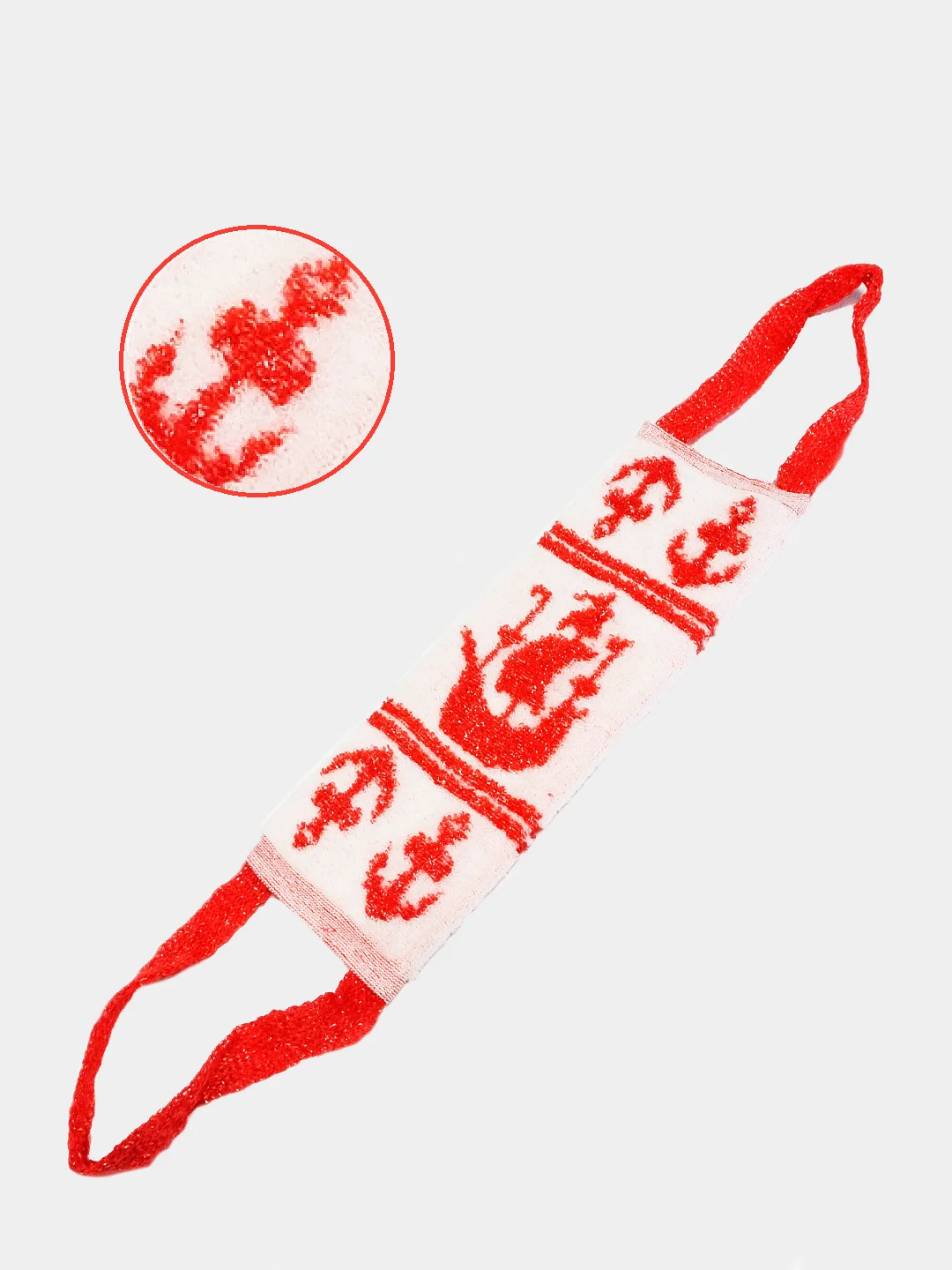 Желтый мочалка для тела "Корабль"