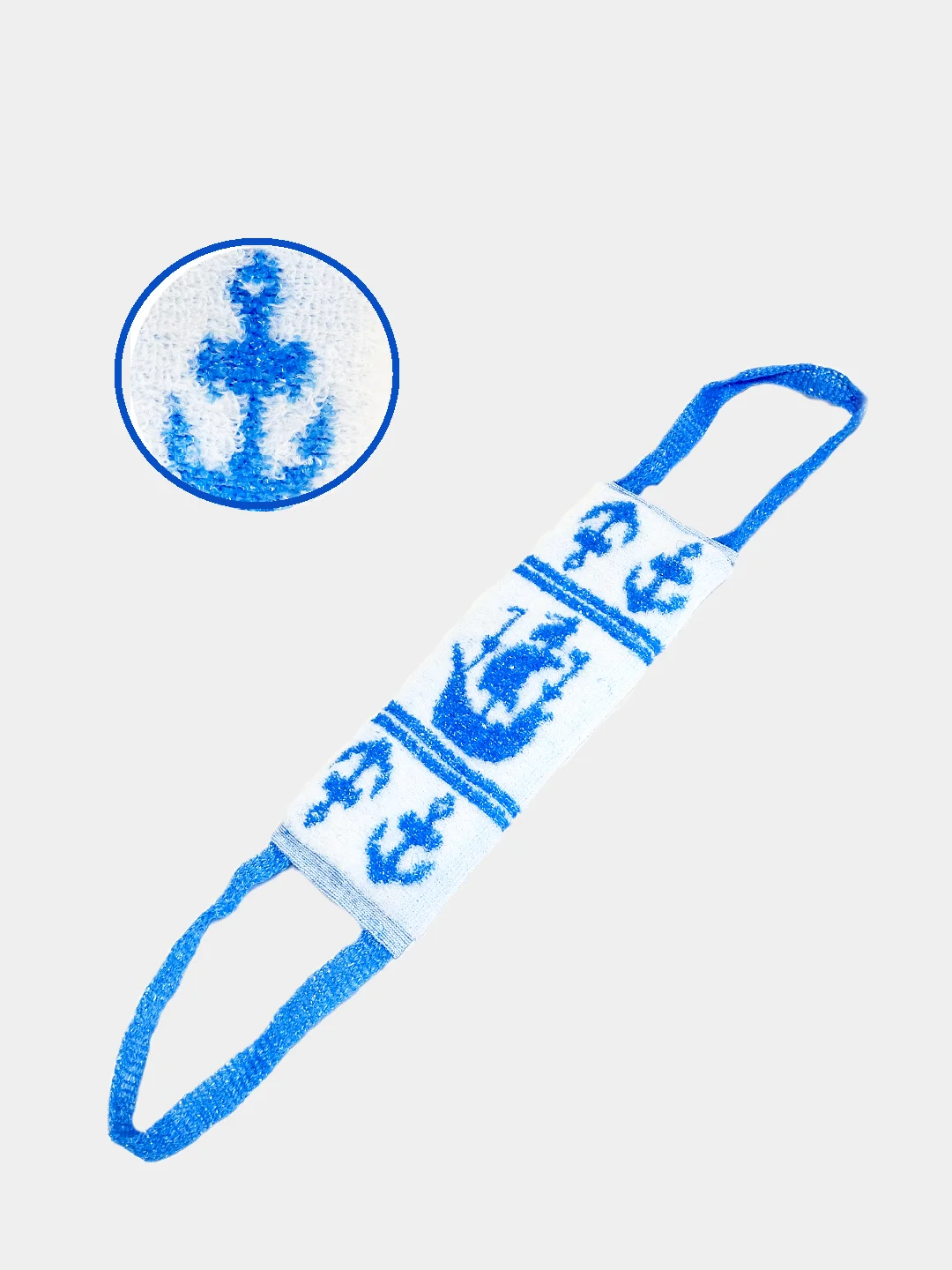 Желтый мочалка для тела "Корабль"