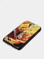 Горчичный чехол Samsung S4  пластиковый