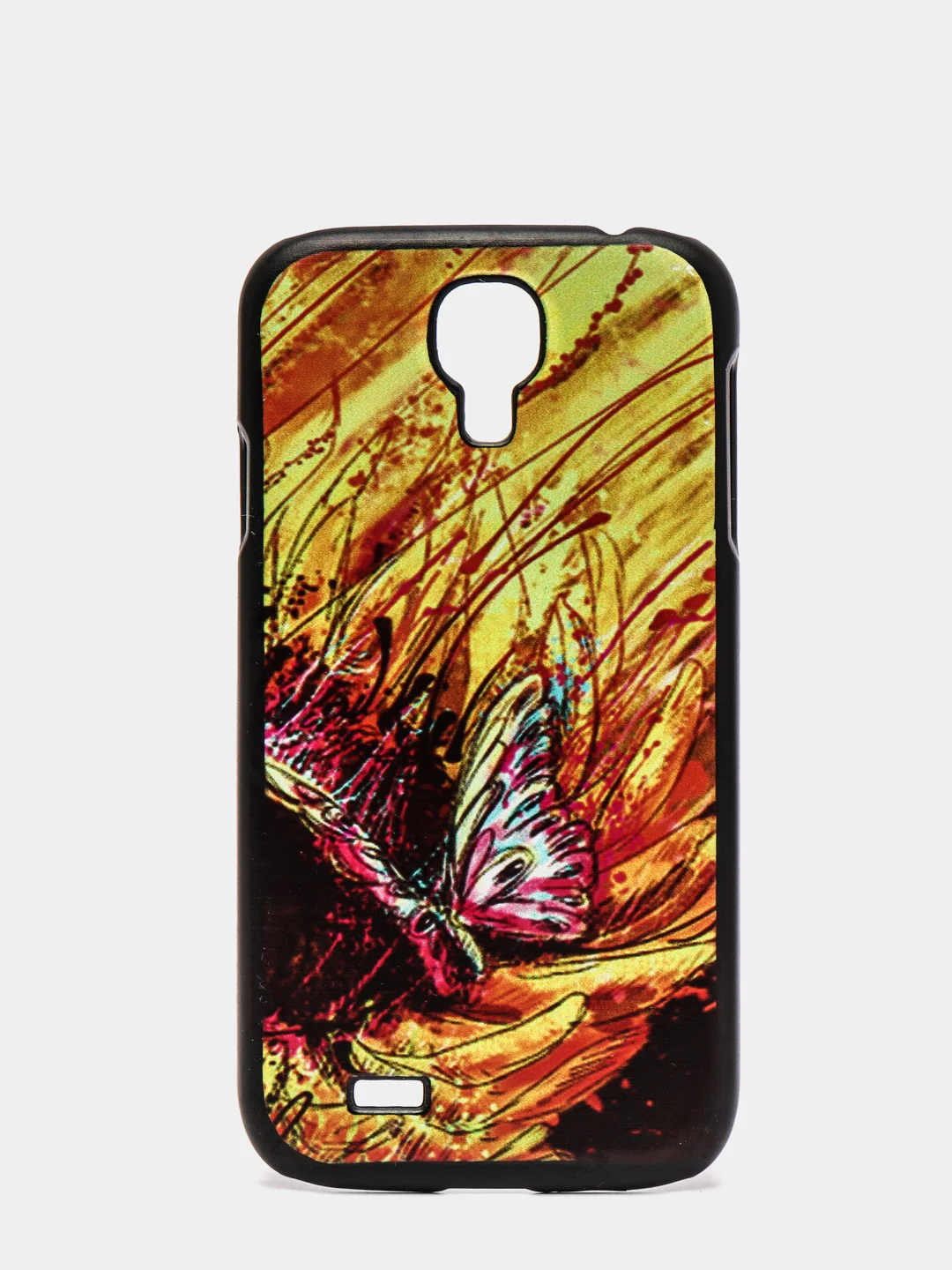 Горчичный чехол Samsung S4  пластиковый