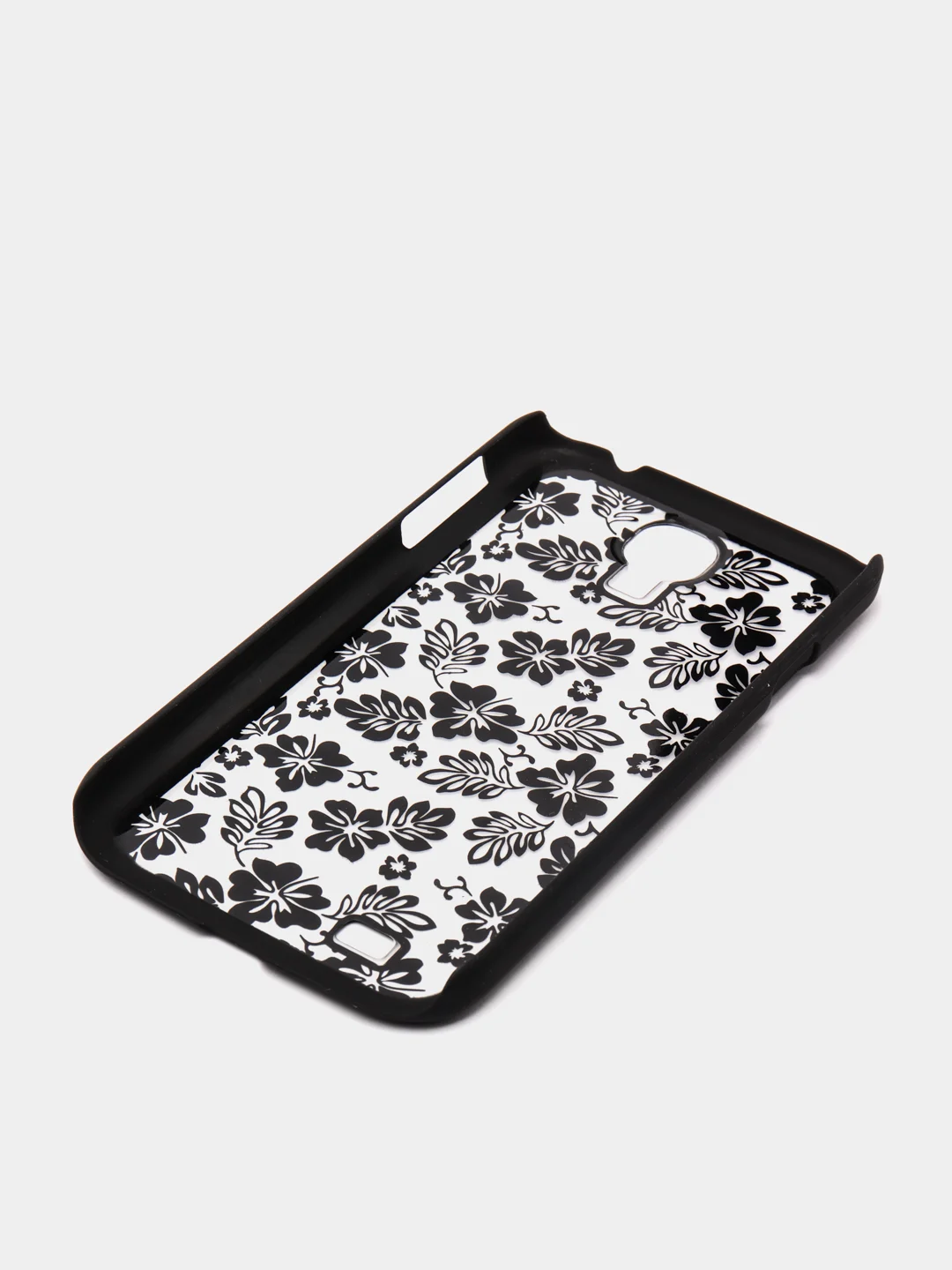 Черный чехол Samsung S4  пластиковый