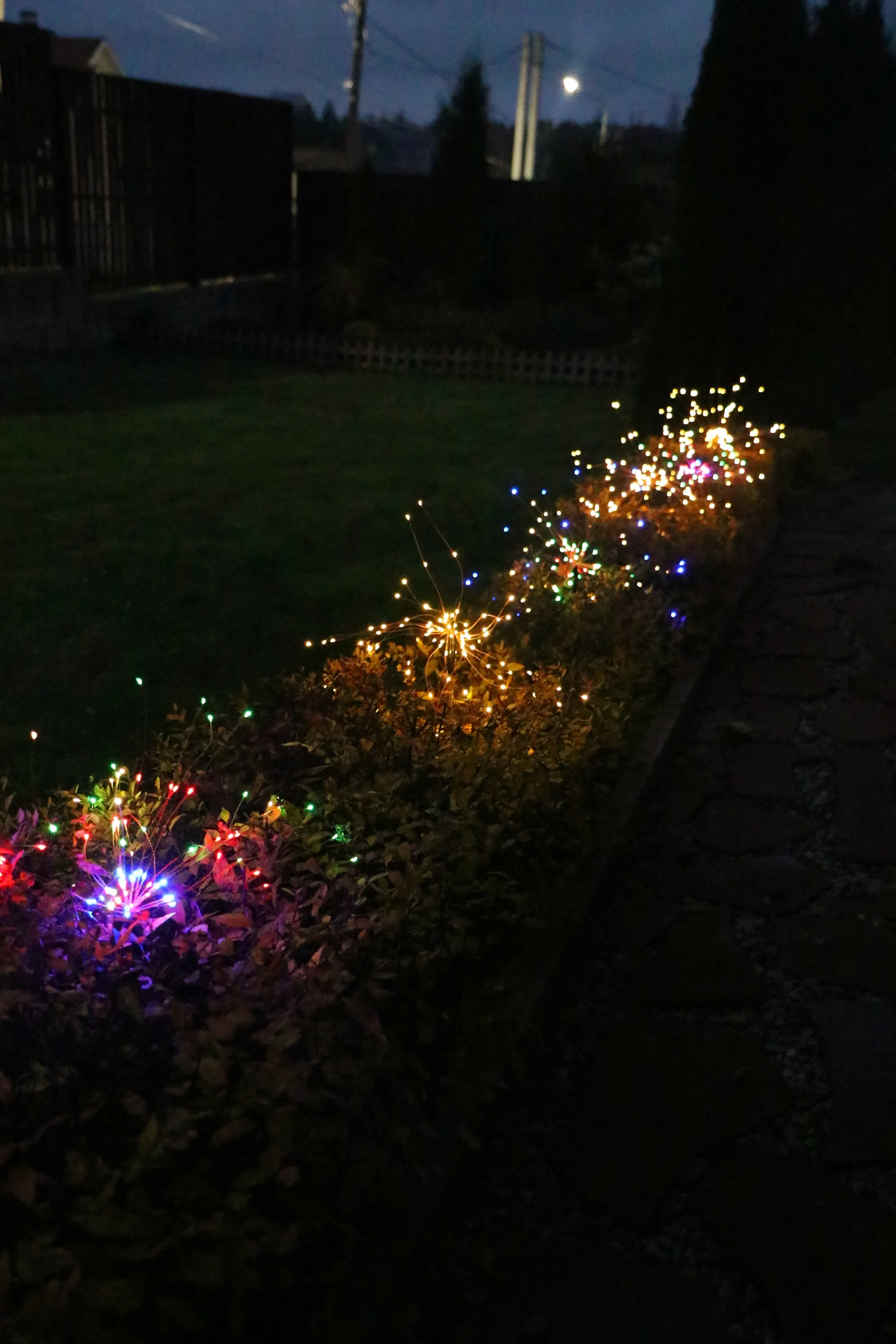 Светильник-фейерверк EPECOLED разноцветный (на солнечной батарее, 90LED)