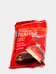 Протеиновое печенье с белковым суфле Ёбатон, 20% белка, со вкусом клубники, 50гр х 9шт