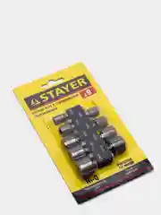 Набор STAYER "MASTER": биты с торцевой головкой в держателе, 9 предметов