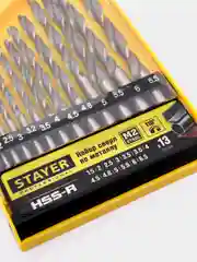 Набор сверл по металлу STAYER 13 штук 1.5-6.5 мм быстрорежущая сталь