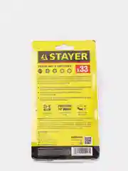 Набор STAYER Биты Cr-V, 33 предмета с магнитным адаптером, в ударопрочном держателе