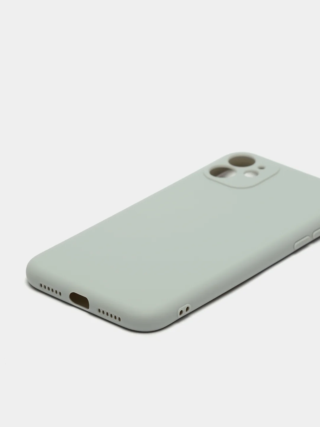 Серый чехол iPhone 11 14 13 12 Pro Mini Plus XR 7 8 SE 2020 силиконовый (Айфон ХР Про Мини Плюс)