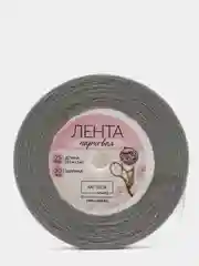 Лента парчовая, 20 мм, 23 +- 1 м, цвет серебряный