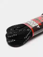 Черный шнурки хоккейные с пропиткой TSP WAXED HOCKEY LACES