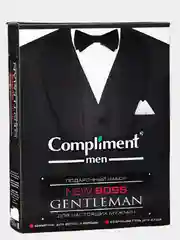 Черный подарочный набор для мужчин Gentleman: шампунь для волос и бороды, гель для душа, 250 мл