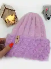 Шапка женская, ручная вязка