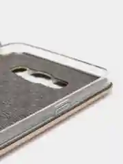 Золотой чехол книжка, флип Samsung J7 2016