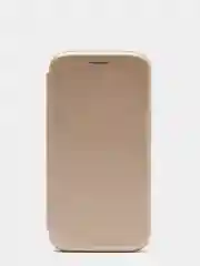 Золотой чехол книжка SAMSUNG S7