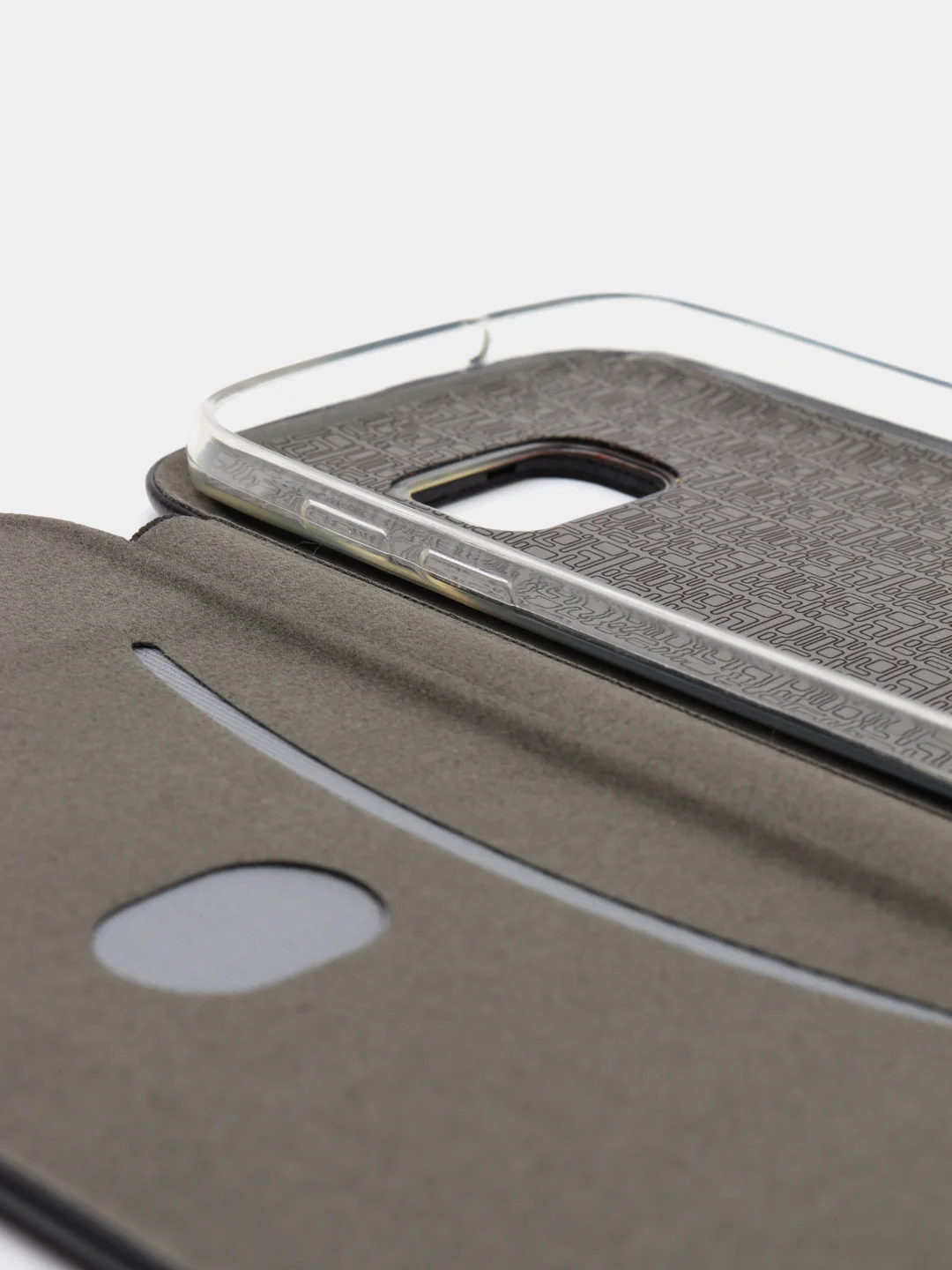 Черный чехол книжка SAMSUNG S7