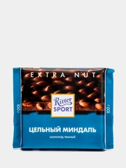 Шоколад темный Ritter Sport "Extra Nut", с цельным миндалем, 100 г