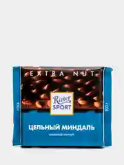 Шоколад темный Ritter Sport "Extra Nut", с цельным миндалем, 100 г