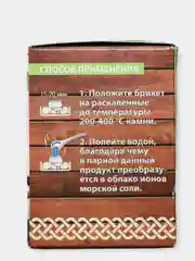 Соляной брикет для бани и сауны "Баня - место для души", 4 шт, с ароматом мяты
