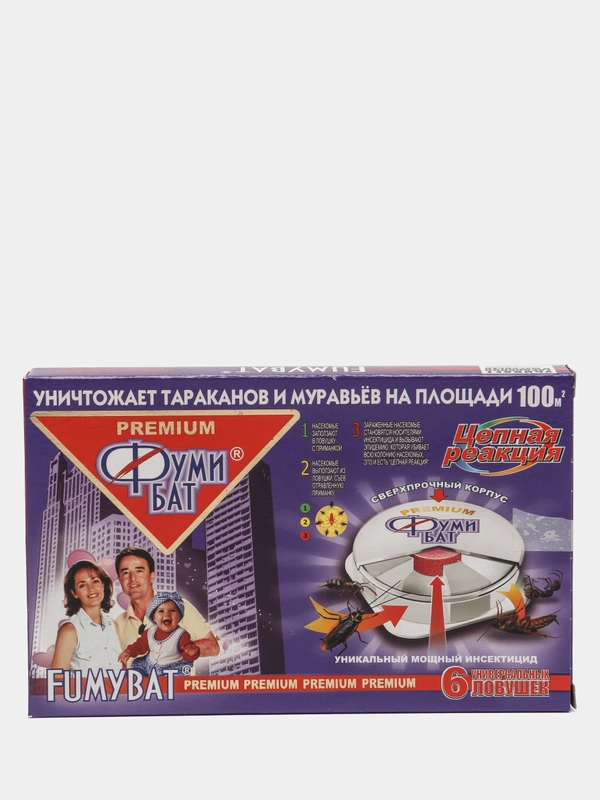 Средство от тараканов "Фумибат Контейнеры" Premium, 6 штук