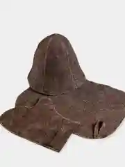 Набор для бани и сауны, тёмный, из войлока, 3 предмета