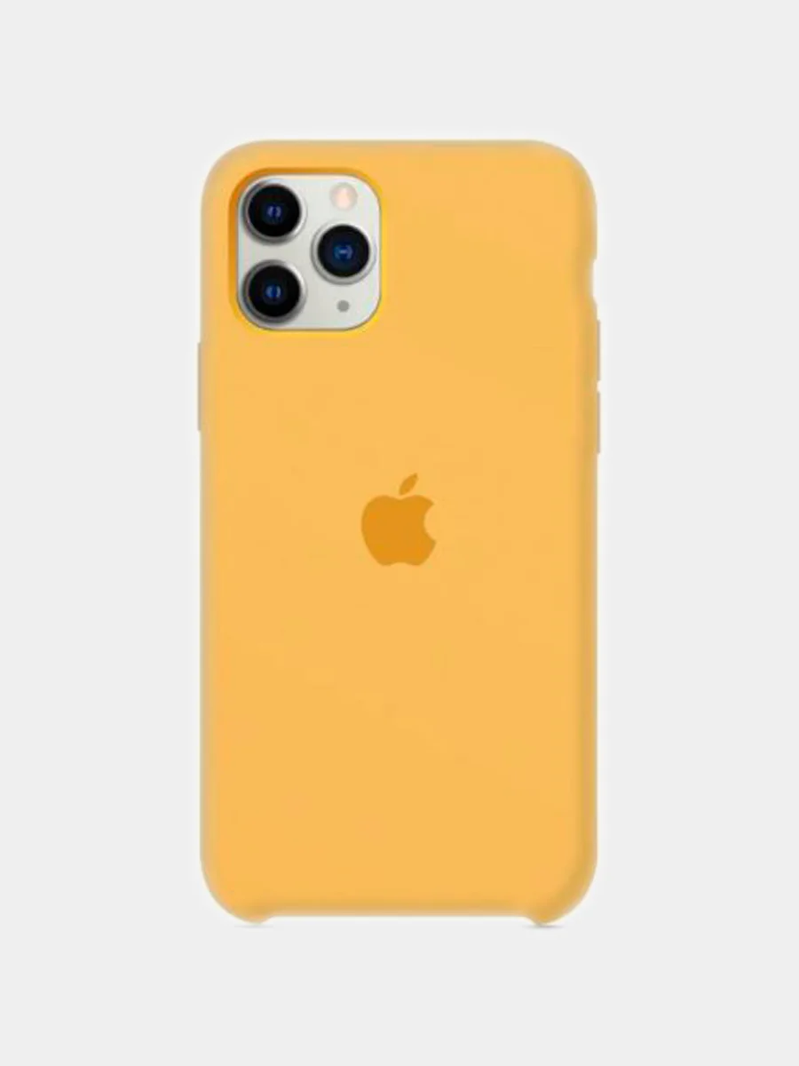 Горчичный чехол силиконовый для iPhone 11, Silicone Case