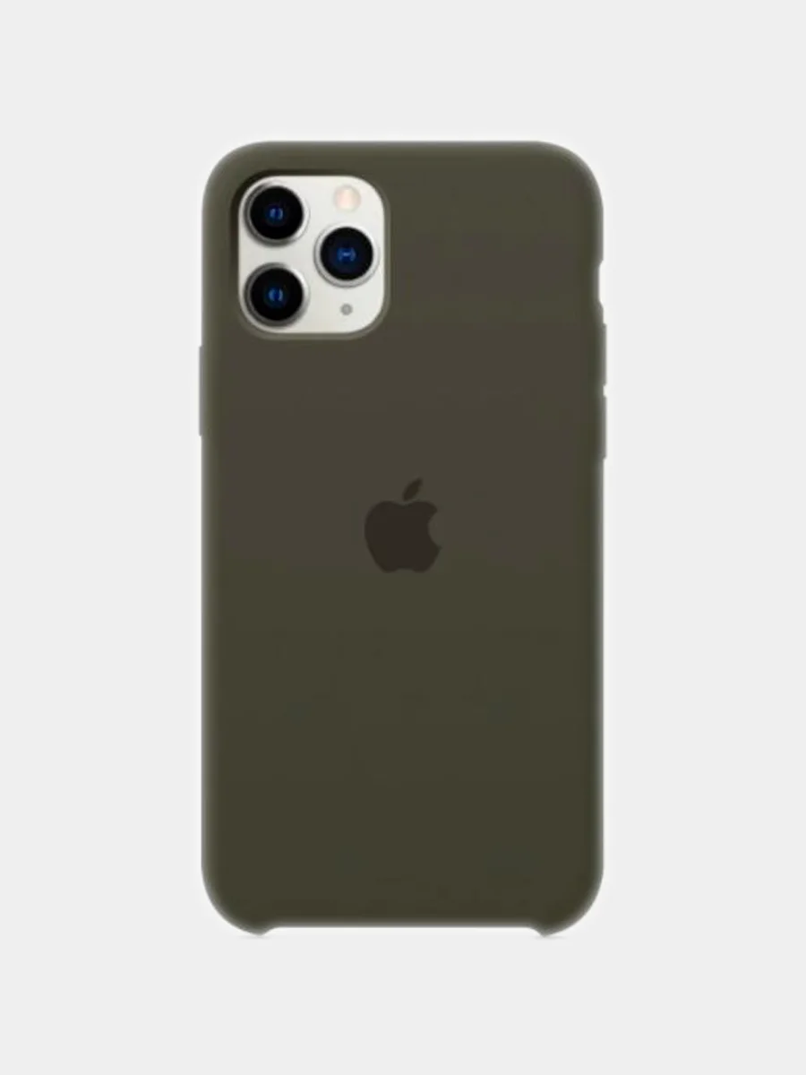 Тёмно-серый чехол силиконовый для iPhone 11, Silicone Case