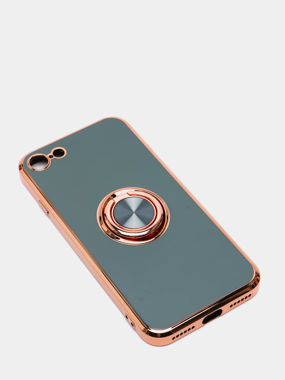 Зеленый чехол для Apple iPhone с кольцом для 6/6S/ 7/8 plus/11/11pro/ XR/XS/SE/ 12/12 Pro Max