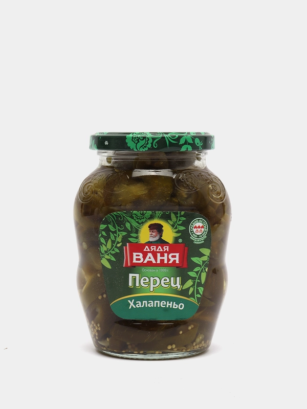 Перец Дядя Ваня "Халапеньо" нарезанный, 350 г
