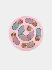 Розовый миска кормушка, головоломка, игра для медленного кормления собак