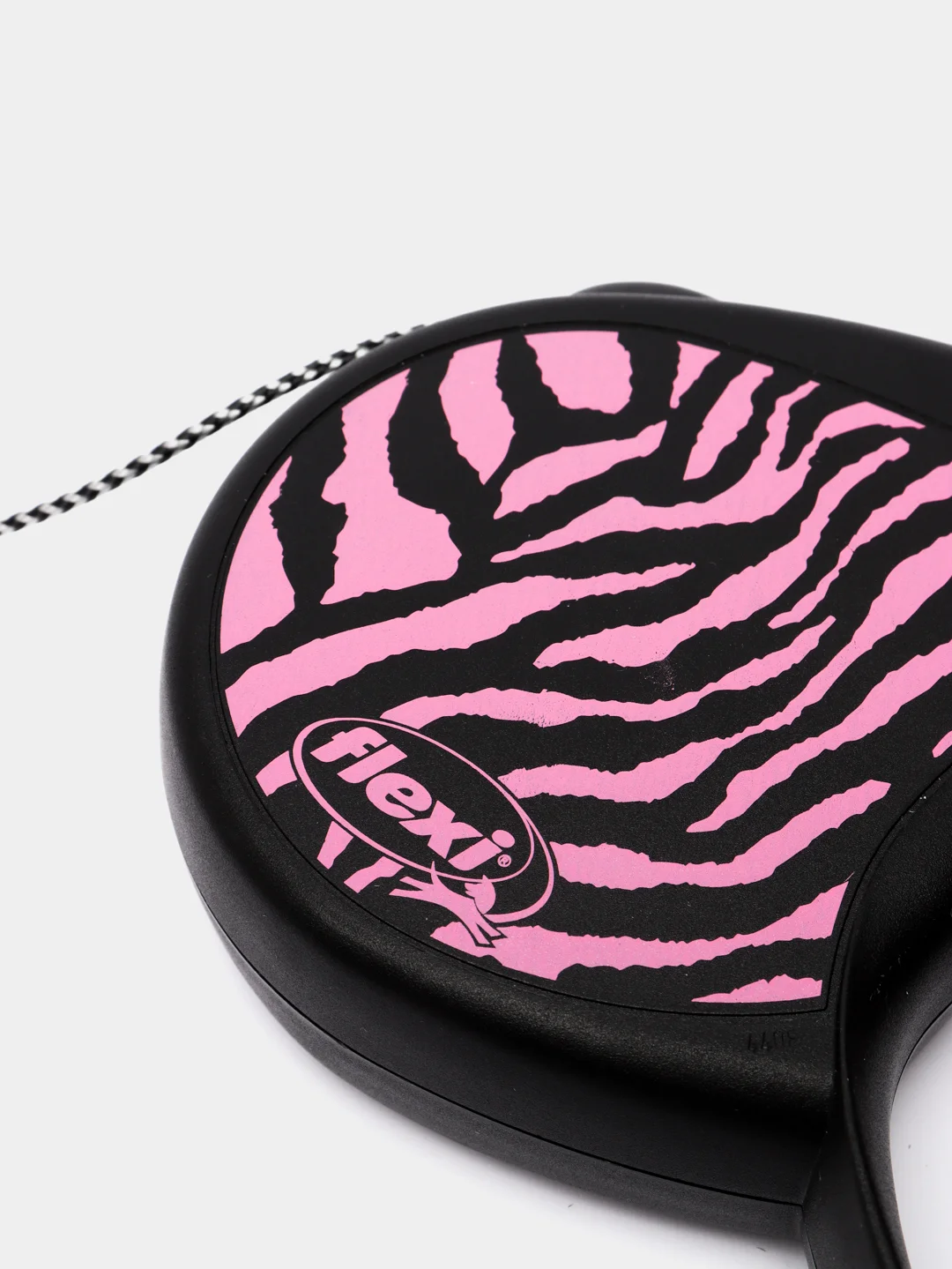 Поводок-рулетка Flexi Safari для выгула собак трос S, 5м 12кг, pink Zebra
