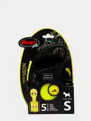 Поводок-рулетка для собак Flexi New Neon лента S 5м, 15кг
