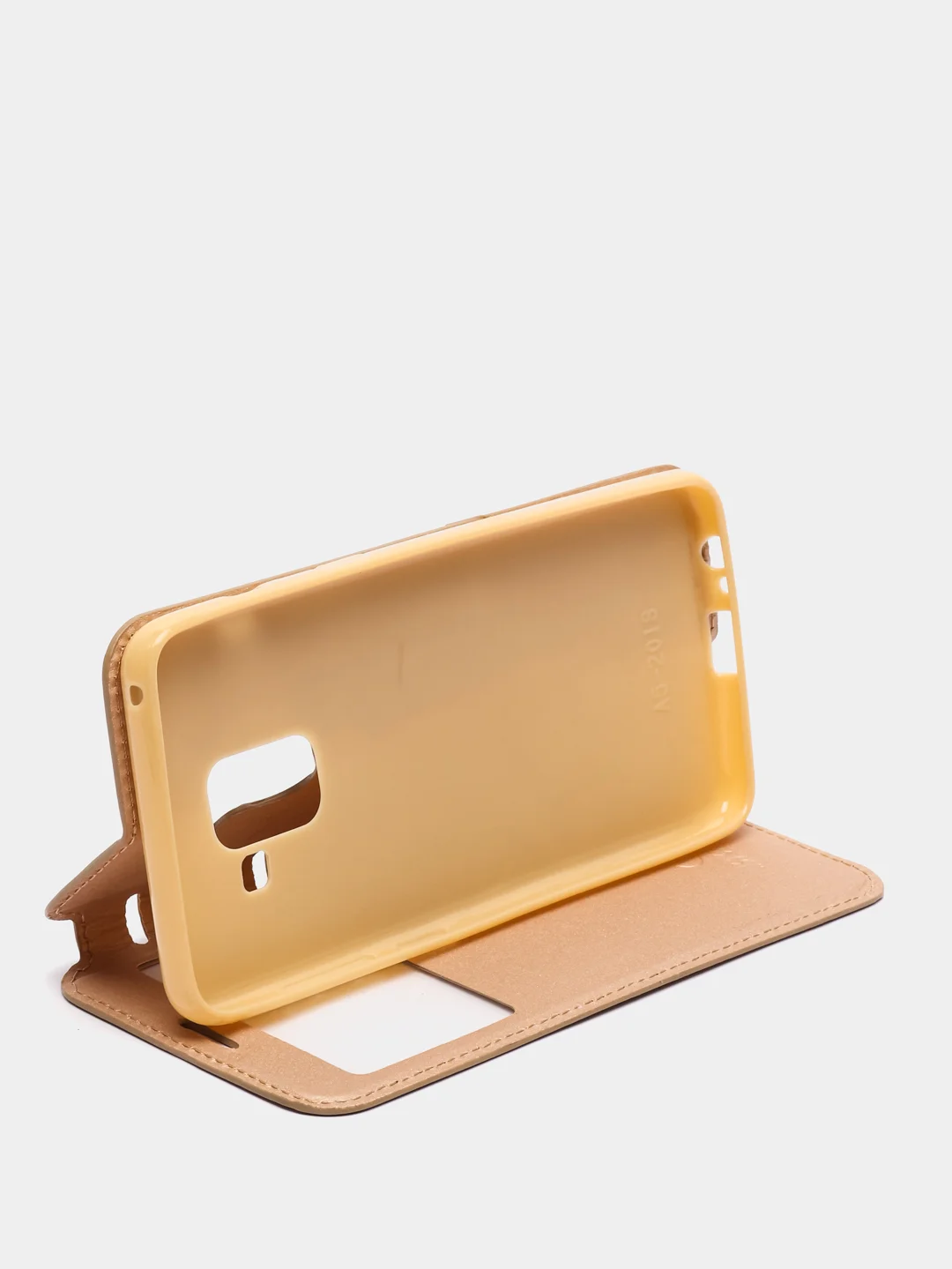 Золотой чехол книжка SAMSUNG A8 2018