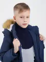 Синий манишка детская,шарф труба,шарф воротник
