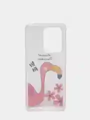 Фуксия чехол Samsung Galaxy S20, S20+ / S20 Plus, S20 Ultra прозрачный силиконовый с рисунком