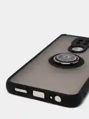 Чехол с магнитом и кольцом Xiaomi Redmi Note 9 противоударный
