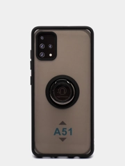 Чехол противоударный Samsung Galaxy A51 с магнитом и кольцом