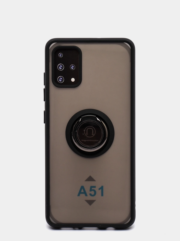 Чехол противоударный Samsung Galaxy A51 с магнитом и кольцом