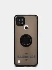 Чехол Realme C21 2021 противоударный с магнитом и кольцом