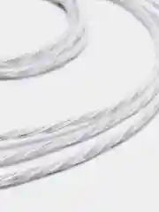 Небесно-голубой кабель зарядный 3-в-1 подсветкой для iPhone, Android micro USB Type-C Lightning