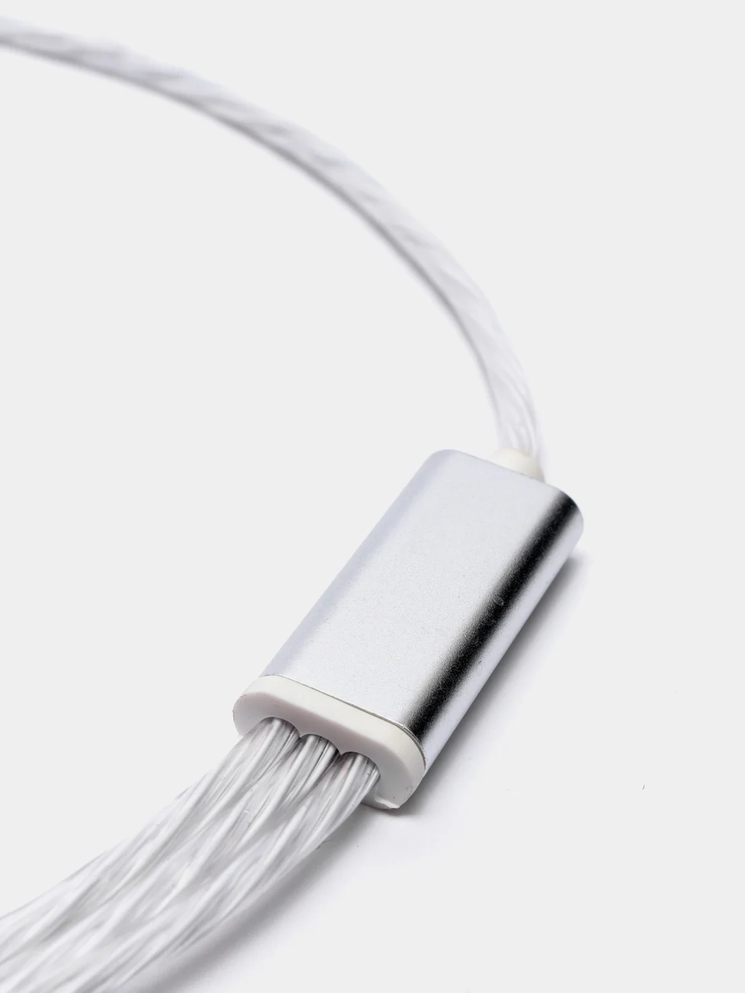 Небесно-голубой кабель зарядный 3-в-1 подсветкой для iPhone, Android micro USB Type-C Lightning