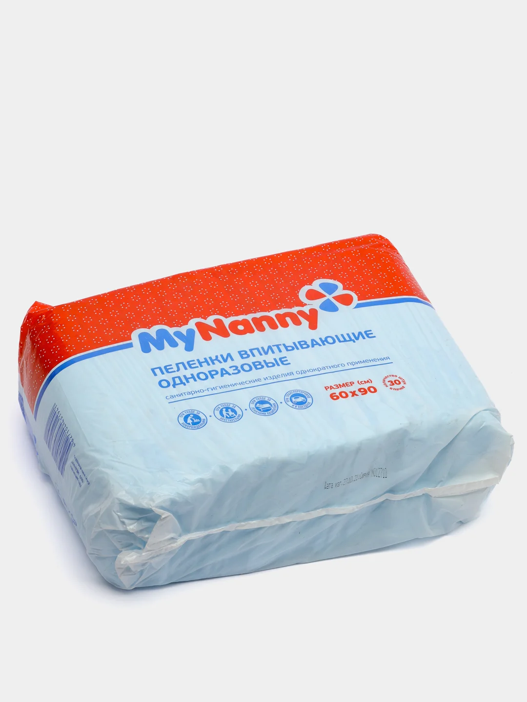 Пеленка впитывающая Medmil "My Nanny", одноразовая,  60*90 см, 30 штук