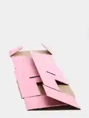 Розовый коробка самосборная цветная, 22 х 16,5 х 10 см