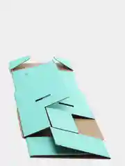 Мятный коробка самосборная цветная, 22 х 16,5 х 10 см