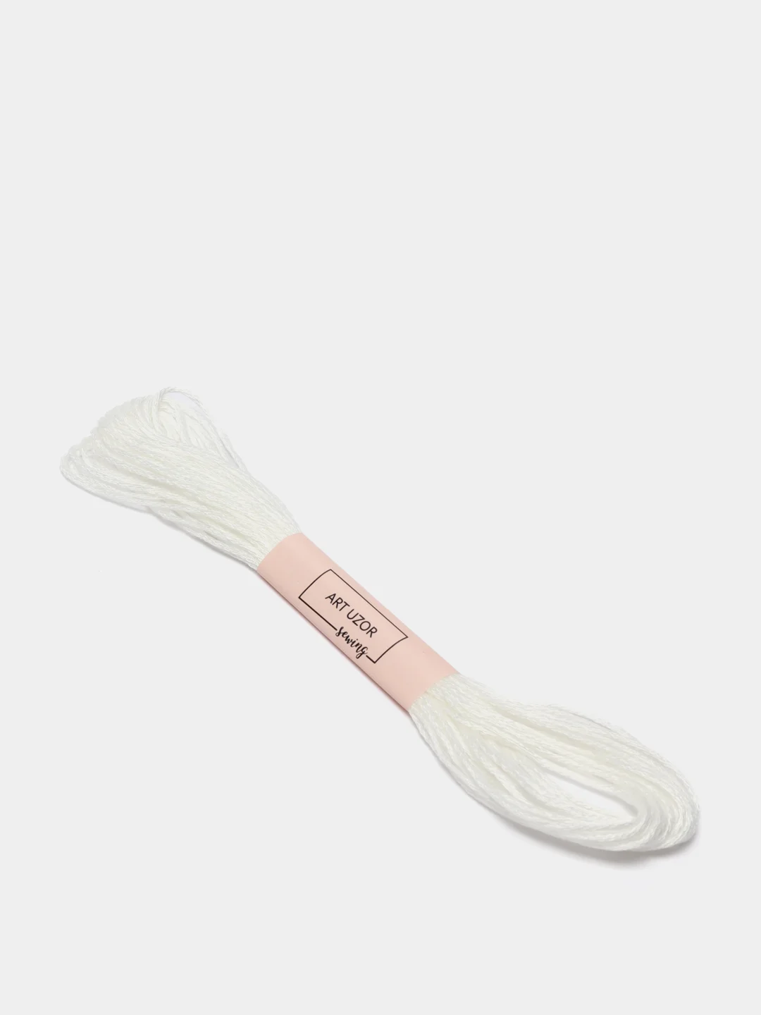 Нитки мулине Blanc, белые, 8 м
