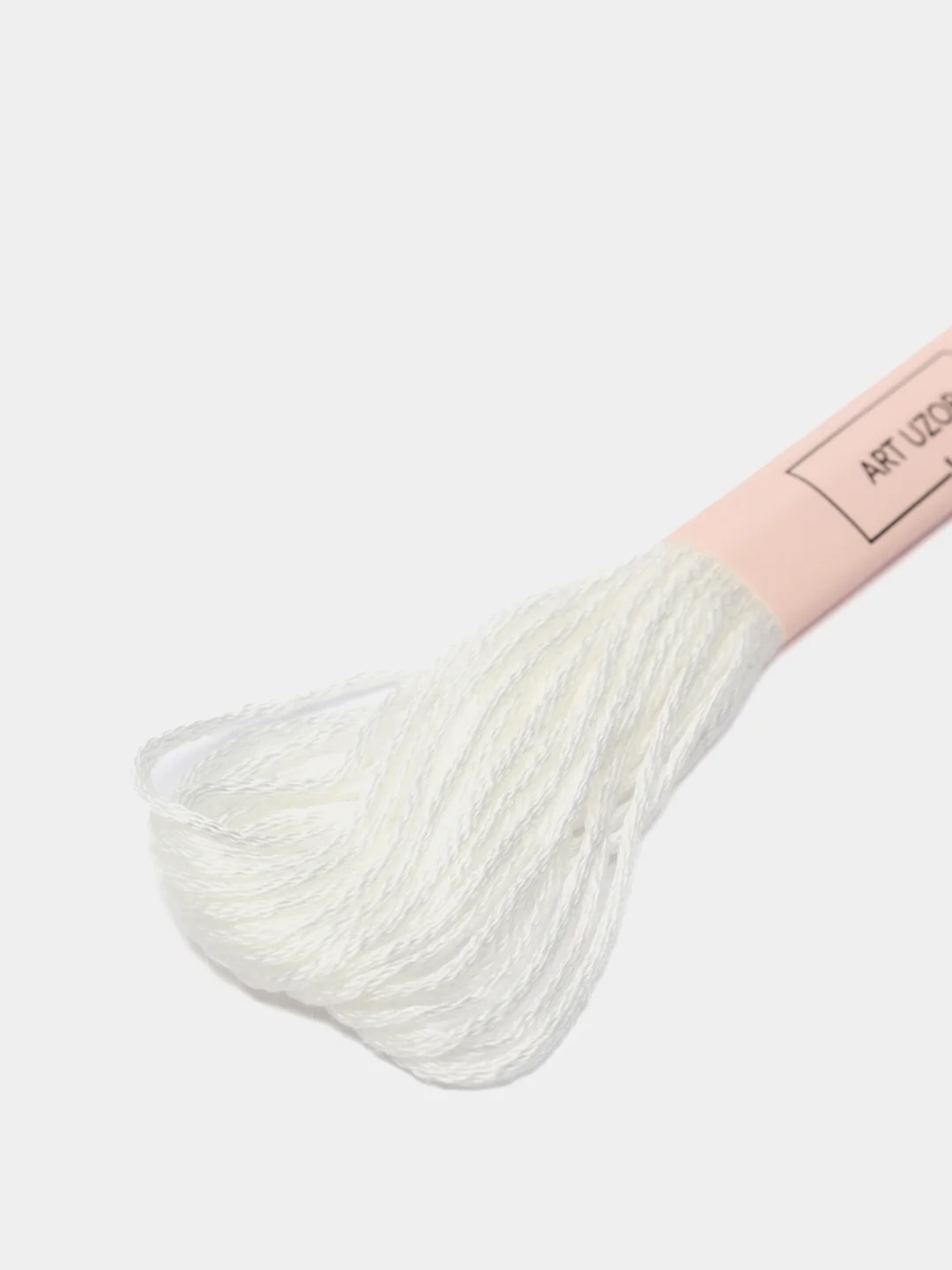 Нитки мулине Blanc, белые, 8 м